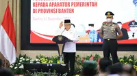 Wakil Presiden Republik Indonesia Ma'ruf Amin saat membuka acara Penguatan Pembinaan Ideologi Pancasila kepada Aparatur Pemerintah Provinsi Banten, senin, (14/11)/Istimewa.