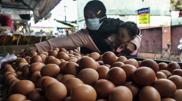 FOTO: Harga Telur Ayam Hampir Sentuh Rp 30 Ribu per Kg