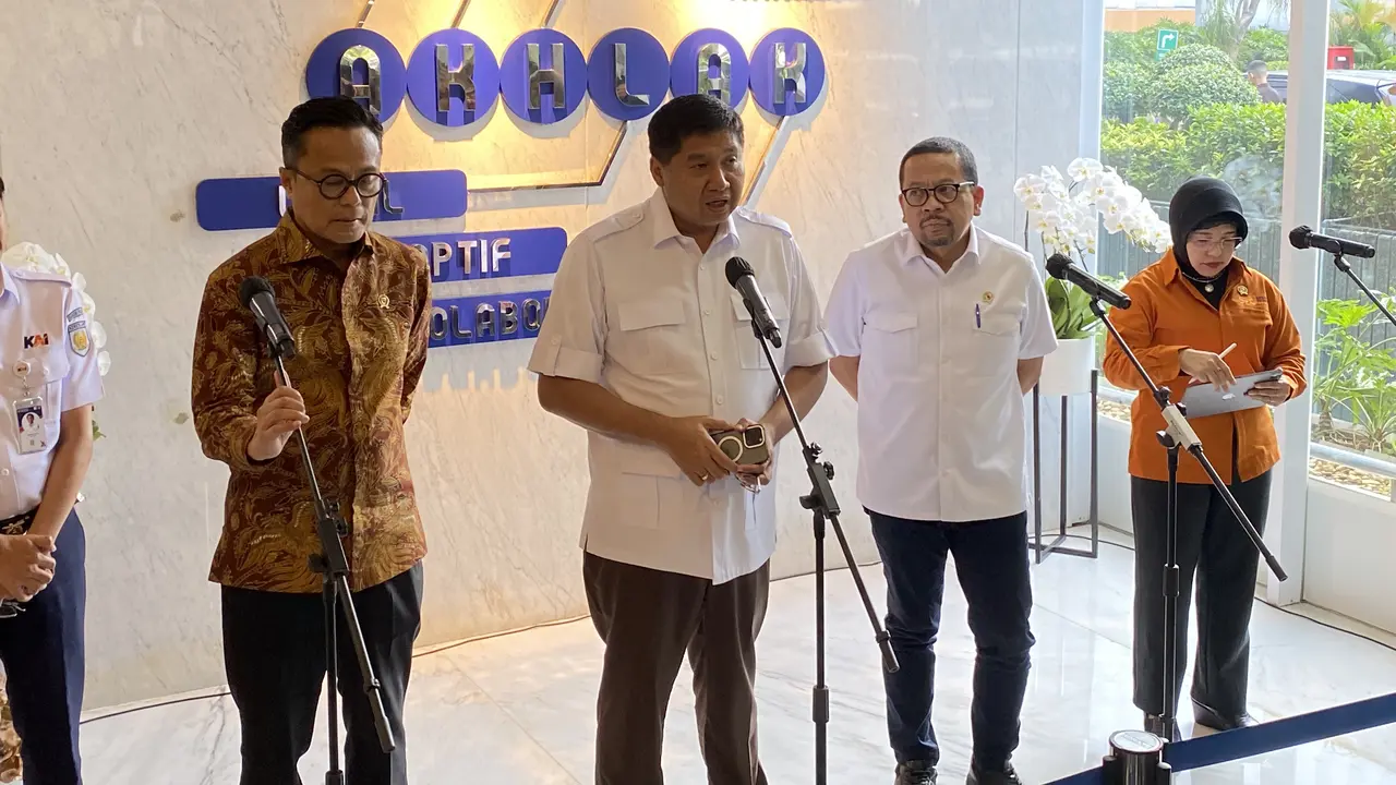 Menteri Perumahan dan Kawasan Permukiman (PKP) Maruarar Sirait di BP BUMN, Rabu (1/4/2026). (Liputan6.com/Tian)