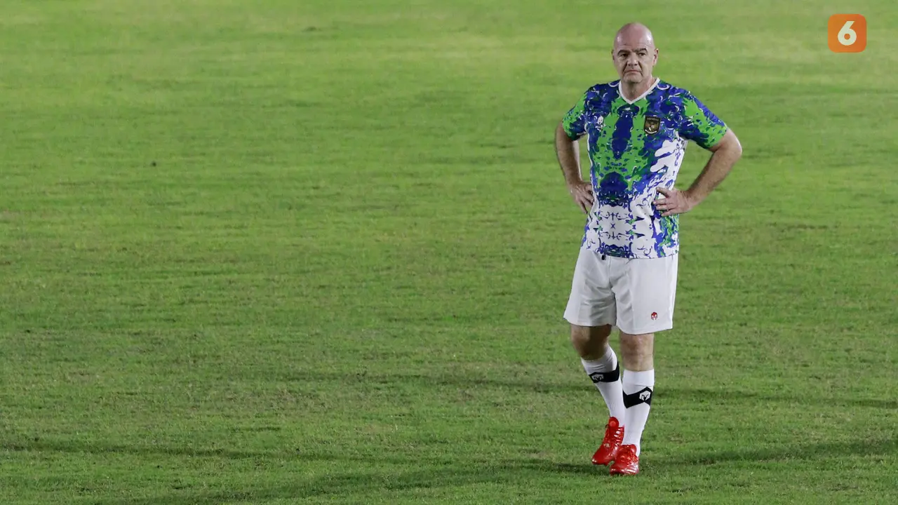 Foto: Melihat Duet Presiden FIFA dan Ketum PSSI Saat Fun Football, Sama-sama Cetak Gol