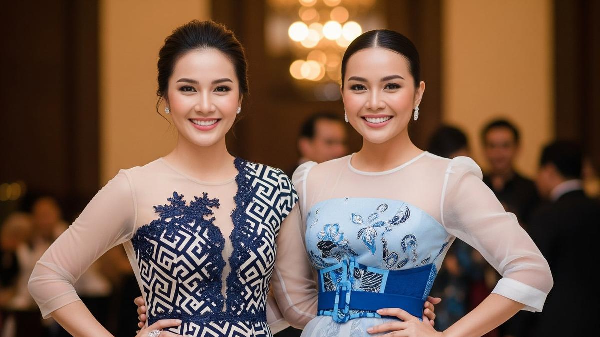 7 Dress Batik High-Low Kombinasi Motif Modern 2025, Auto Jadi Pusat Perhatian