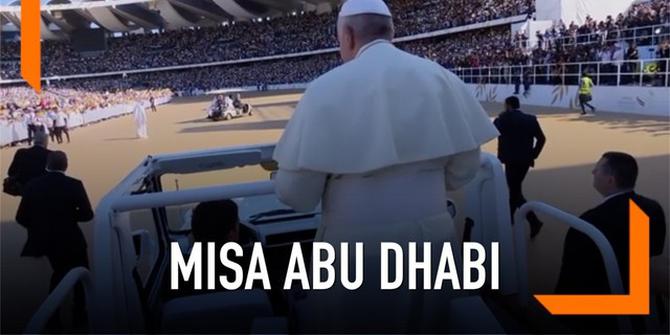 VIDEO: Paus Fransiskus Pimpin Misa Massal Abu Dhabi