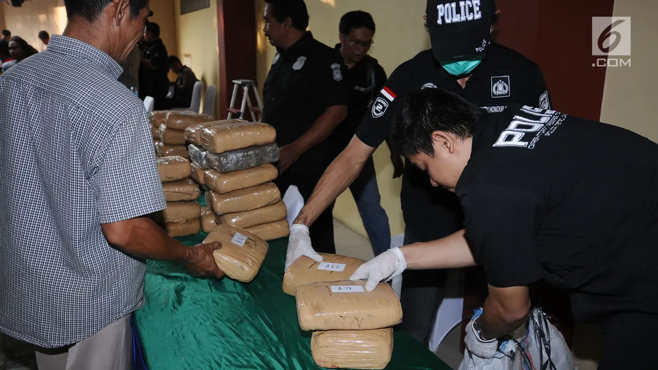 Polisi Gagalkan Penyelundupan 225 Kg Ganja Asal Aceh