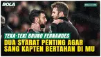 Kapten Manchester United, Bruno Fernandes, dikabarkan siap bertahan jika klub lolos ke UEFA Champions League musim depan dan menunjuk Michael Carrick sebagai manajer permanen di Old Trafford.