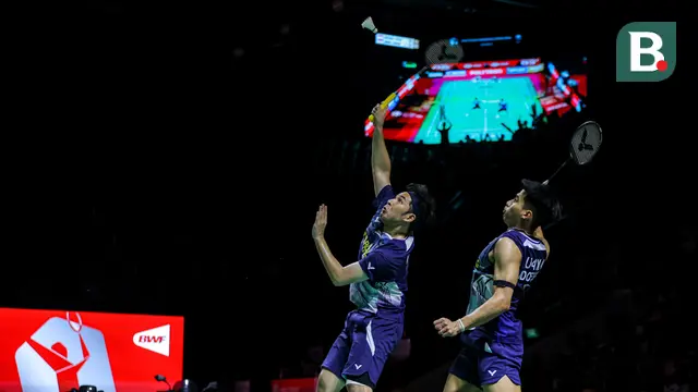 Foto: Raymond/Joaquin Wakili Ganda Putra Indonesia di Final Indonesia Open setelah Tumbangkan Sabar/Reza
