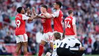 Arsenal sukses memetik kemenangan penting atas Newcastle United di lanjutan Premier League 2025/2026 di Emirates Stadium pada Sabtu (26/4/2026) . (AP Photo/Ian Walton)