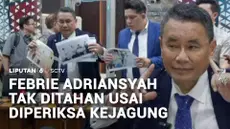 Mantan Jampidsus Febri Adriansyah resmi menunjuk Hotman Paris Hutapea sebagai kuasa hukum. Saat mendampingi pemeriksaan perdana Febrie sebagai tersangka, Hotman mengatakan kliennya tak ditahan usai diperiksa Kejaksaan Agung.
