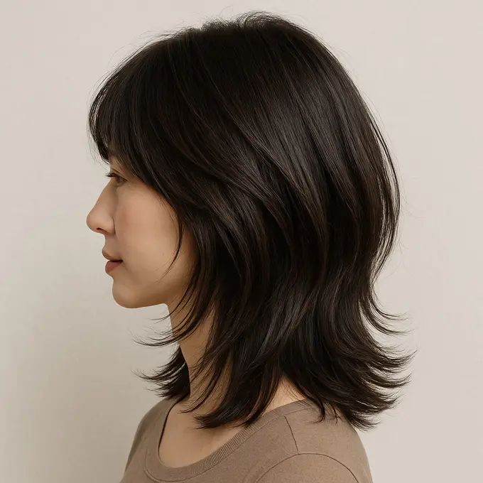 Model Rambut Oval Layer