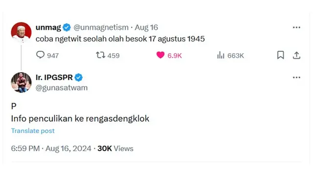 6 Cuitan Kocak Netizen Jika Indonesia Merdeka di Masa Kini, Ada-ada Saja
