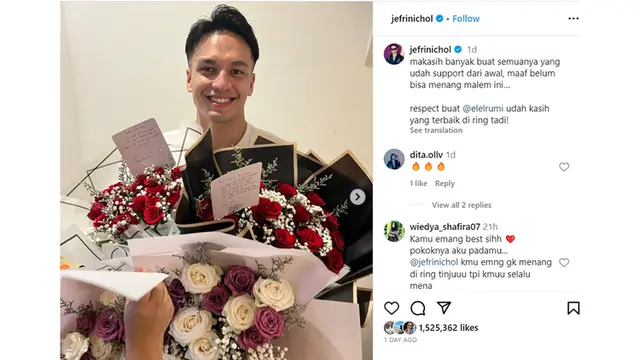 Tampil di Ring Tinju Superstar Knockout, Jefri Nichol Banjir Respect dari Netizen
