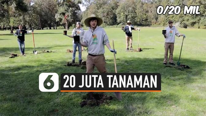 VIDEO: Youtuber Tanam 20 Juta Tanaman untuk Lawan Perubahan Iklim