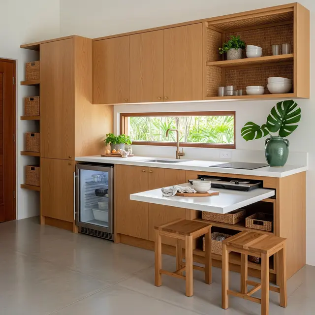 Model Dapur Tropis Minimalis untuk Rumah Kampung