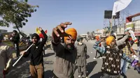 Ribuan petani India datang ke ibu kota untuk protes. Dok: Manish Swarup/AP Photo