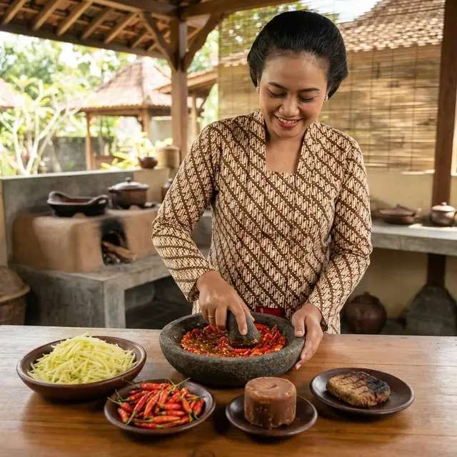 Bahan-Bahan Sambal Mangga Saus Tiram