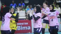 Tim bola voli putri Gresik Petrokimia Pupuk Indonesia memastikan tempat ketiga di PLN Mobile Proliga 2023 setelah mengandaskan Jakarta BIN dengan skor 3-0. (Dok Proliga)