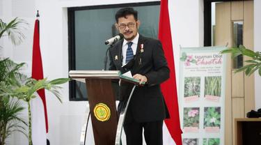 Mentan Syahrul Yasin Limpo membuka talkshow komoditas Porang yang memiliki potensi besar terhadap perkembangan ekspor produk pertanian nasional.