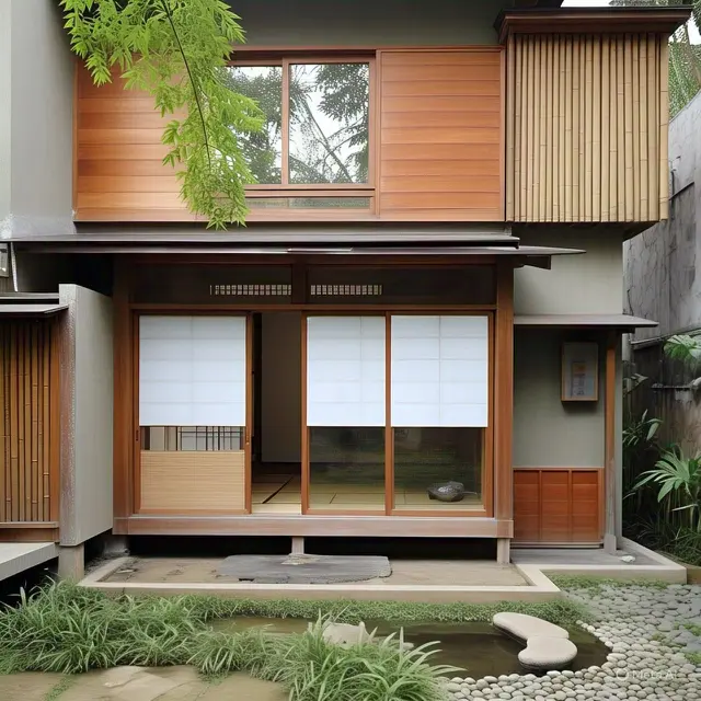 Rumah Tingkat dengan Interior Tatami