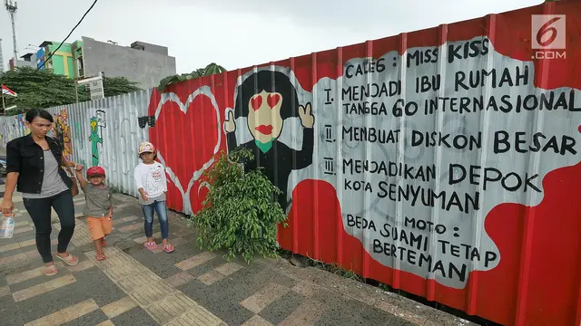 Mural Pesan Damai Pemilu 2019