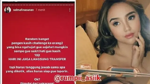Salmafina Sunan (Foto: Instagram/@rumpii_asiik)