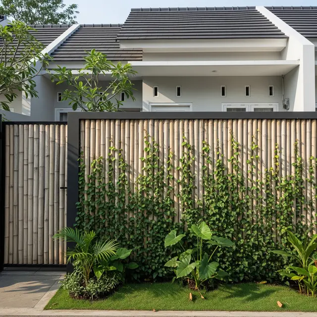 9 Model Pagar Bambu Natural Aesthetic untuk Halaman Rumah, Bikin Hunian Asri
