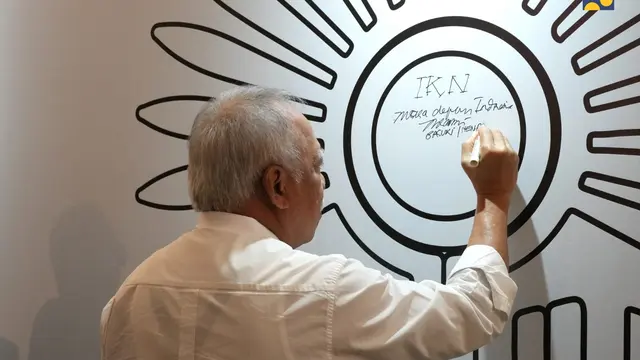 Kementerian PUPR, Kementerian Sekretariat Negara, Otorita IKN, ANRI, dan Pemerintah Provinsi DKI Jakarta menyelenggarakan pameran bersama Arsip Kepresidenan tentang Ibu Kota Negara (IKN). (Dok Kementerian PUPPR)