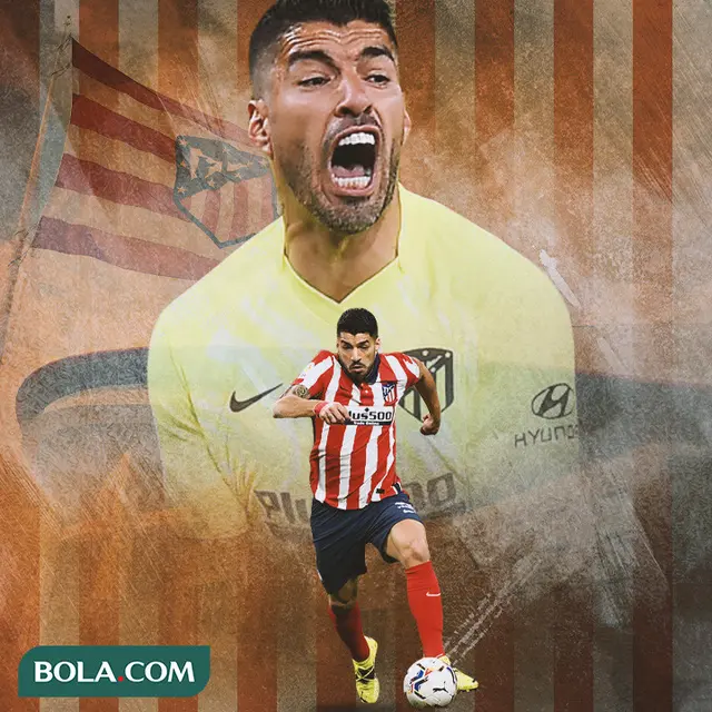 Atletico Madrid - Ilustrasi Luis Suarez