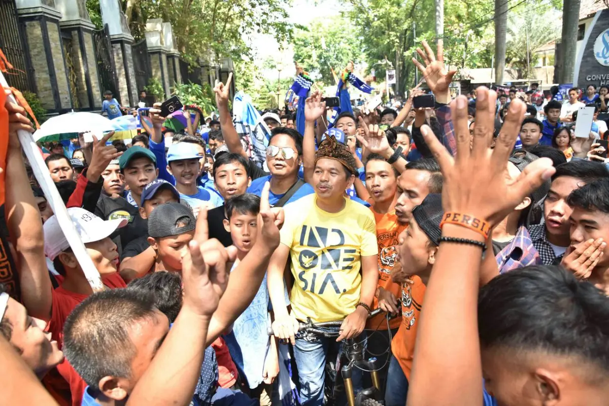 Aksi Bobotoh Jakmania