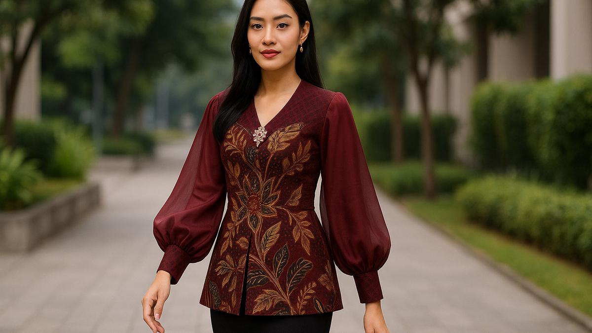 8 Model Baju Batik Lengan Bishop untuk Acara Formal, Tampil Anggun dan Berkelas di 2025