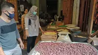 Pedagang di Pasar Terong di Kecamatan Bontoala, Kota Makassar.