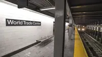 Kereta pertama tiba di stasiun yang dibuka kembali setelah 17 tahun. (Metropolitan Transportation Authority/MTA)