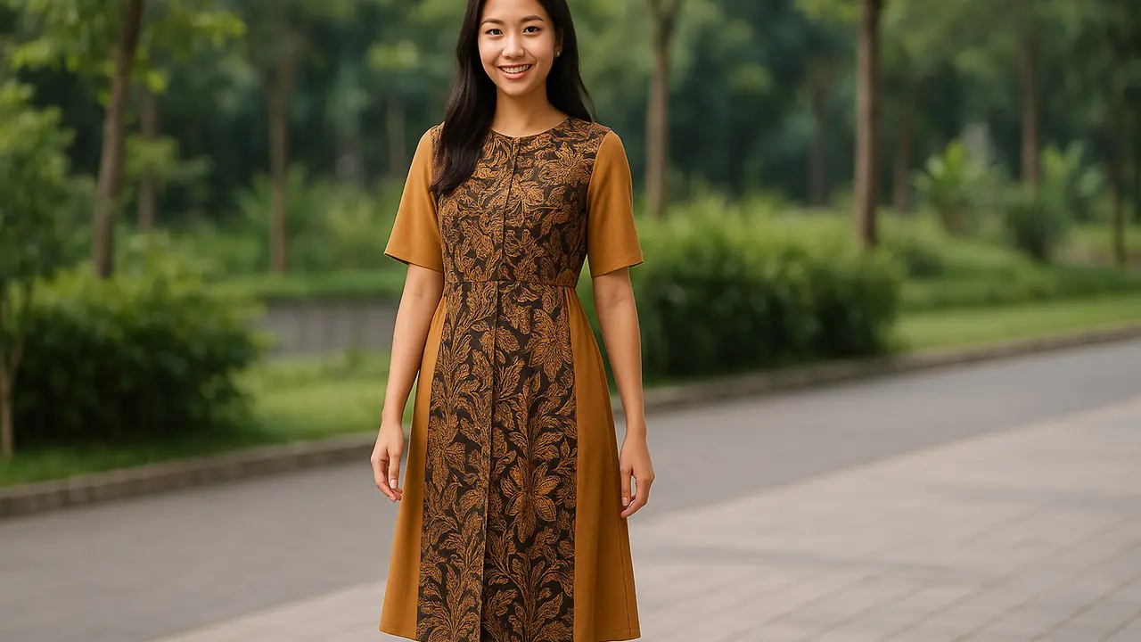 8 Model Batik Kombinasi Kain Polos di Lengan, Elegan dan Kekinian untuk Segala Acara