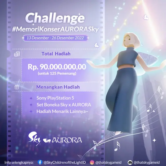 Gelar Konser Virtual Revolusioner, Sky: Children of the Light Gandeng AURORA