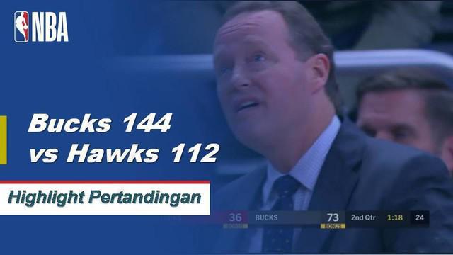 Giannis Antetokounmpo memimpin Milwaukee dalam kemenangan atas Atlanta dengan 16 poin, 10 assist, dan delapan rebound.