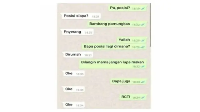 Chat Lucu Antara Bapak dan Anak Ini Bikin Kangen Orang Tua