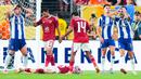 Hasil ini membuat kedua tim harus puas tersingkir dari turnamen. Porto dan Al Ahly sama-sama mengumpulkan dua poin dari tiga laga, namun kalah bersaing dari Palmeiras dan Inter Miami. (AP Photo/Frank Franklin II)