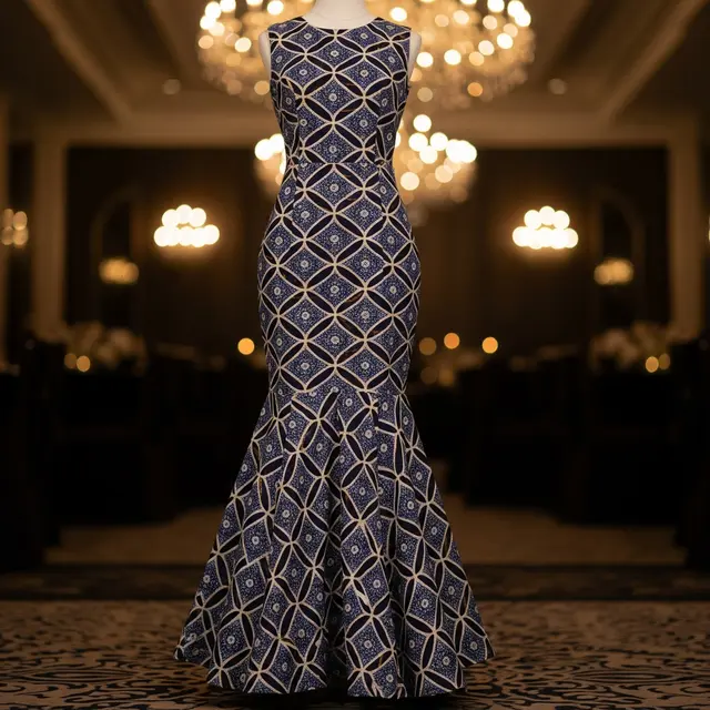 9 Model Dress Batik Kawung Modern Cocok untuk Pesta, Modis di Setiap Acara