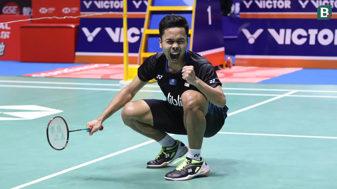 Tunggal putra Indonesia, Anthony Sinisuka Ginting.