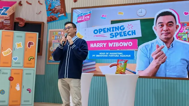 Harry Wibowo dalam acara JetZRek-in Bareng BeZtie di Kelas, Jakarta, Rabu (29/7/2026). (Liputan6.com/Nurri Indah)