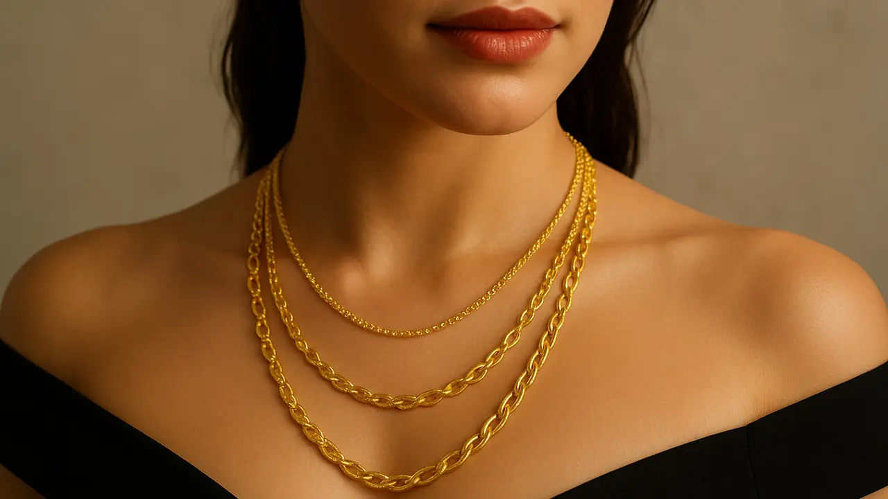 Model Kalung Emas 22 Karat 5 Gram/ Ilustrasi oleh AI