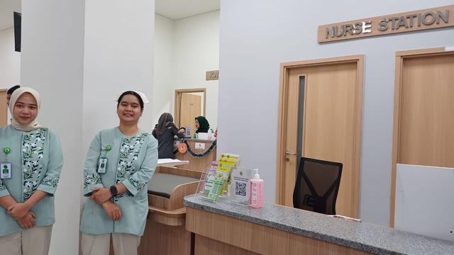 Dua gedung milik swasta yang telah rampung dan beroperasi sejak tahun lalu, yakni Swissotel Nusantara atau Hotel Nusantara, dan Rumah Sakit Hermina Nusantara.  (Dok OIKN)