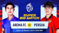 Jadwal live streaming big match BRI Liga 1: Arema vs Persija pada macthweek ke 9 pekan ini di Vidio. (sum. doc. vidio.com)