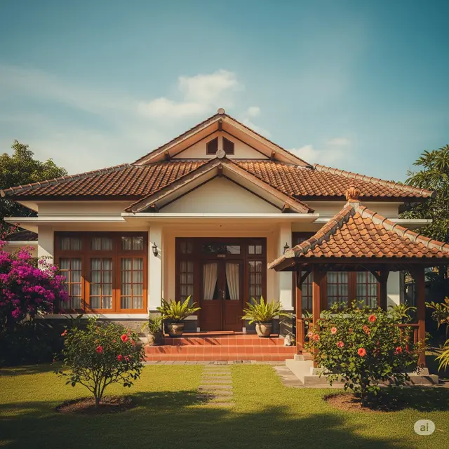 Vintage Minimalis dengan Kayu Ekspos