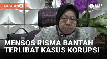 MENSOS RISMA BANTAH TERLIBAT KASUS KORUPSI BANSOS BERAS PERIODE 2020-2021