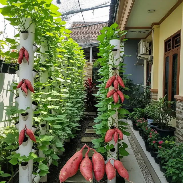9 Ide Kebun Gantung untuk Ubi Jalar agar Hasil Panen Lebih Bersih, Melimpah di Lahan Sempit
