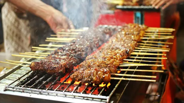 Ilustrasi satai daging sapi