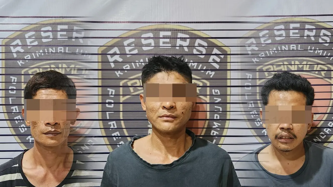Ketiga pelaku spesialis pencurian sepeda motor bersenpi diamankan Satreskrim Polresta Bandar Lampung. Foto : (Istimewa)
