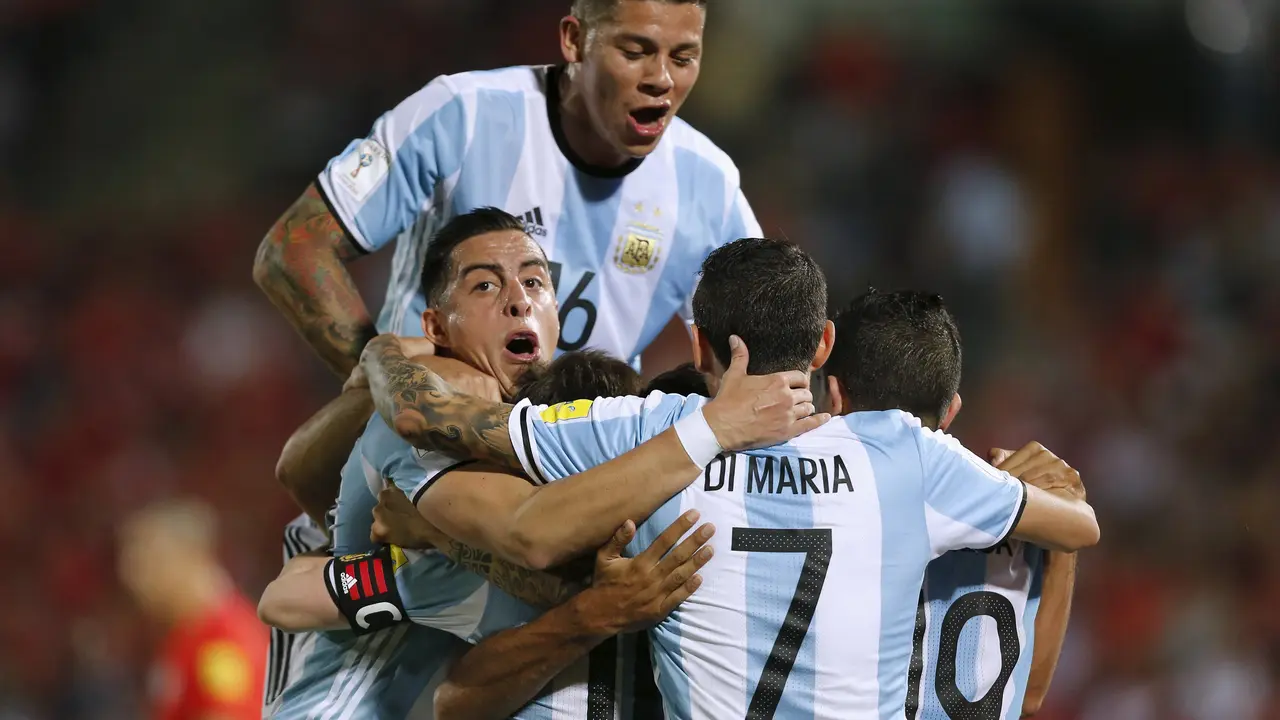 Selebrasi Pemain Argentina