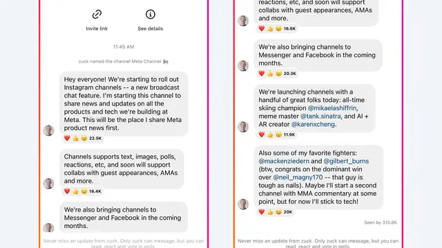 Fitur Instagram Broadcast Channels (Meta)