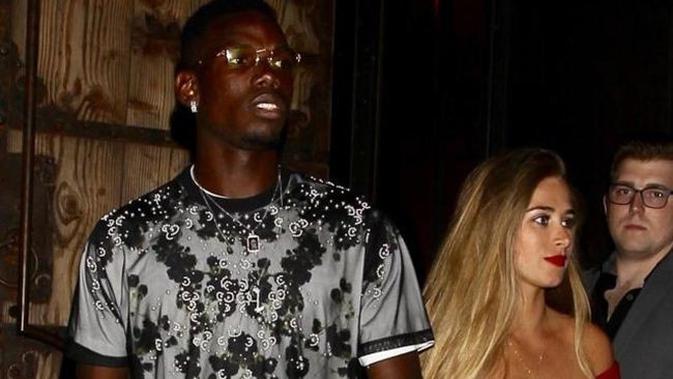 Paul Pogba dan Maria Zulay Salaues (fabwags.com)