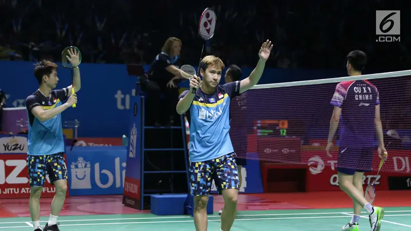 Hajar Ganda Putra China, Kevin/Markus Melenggang ke Semifinal